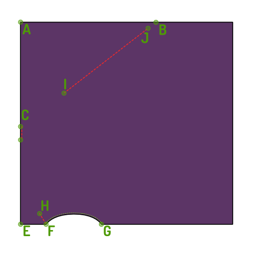 Sew the three seamlines that are marked on your draft